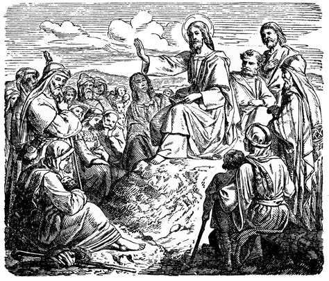 The Sermon on the Mount - Jesus Preaches to the Multitudes | ClipArt ETC