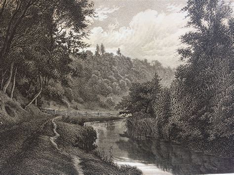 1895 Forge Valley Yorkshire Original Antique steel engraving | Etsy | Landscape walls, Landscape ...