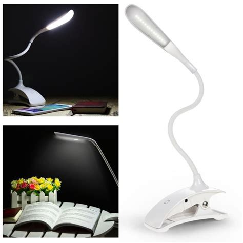 Lamp de Bureau sans fil Led Tactile Rechargeable Flexible avec Câble micro-USB Lampe de Lecture ...
