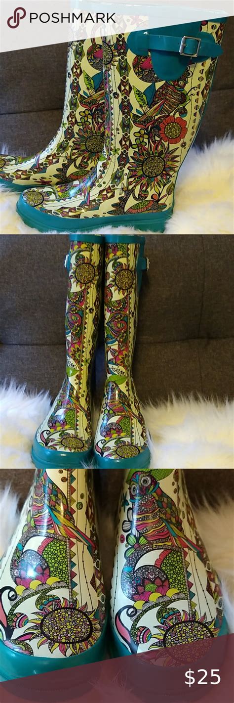 Sakroot rain rubber boots size 6 | Rubber boots, Sakroots shoes, Boots