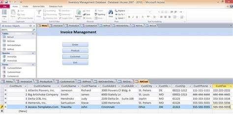 Peerless Microsoft Access Inventory Management Template Bookkeeping ...