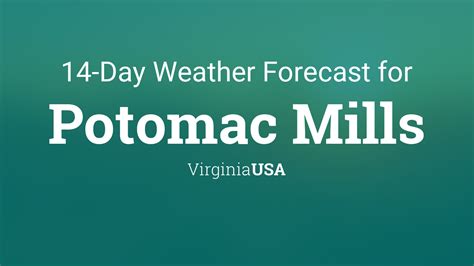 Potomac Mills, Virginia, USA 14 day weather forecast