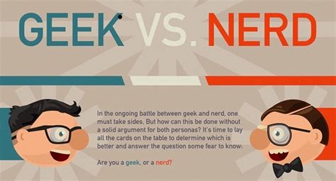 A Line or Two: The Difference Between Geeks and Nerds