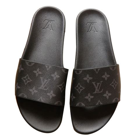 Louis Vuitton Men Sandals Black Rubber ref.65879 - Joli Closet