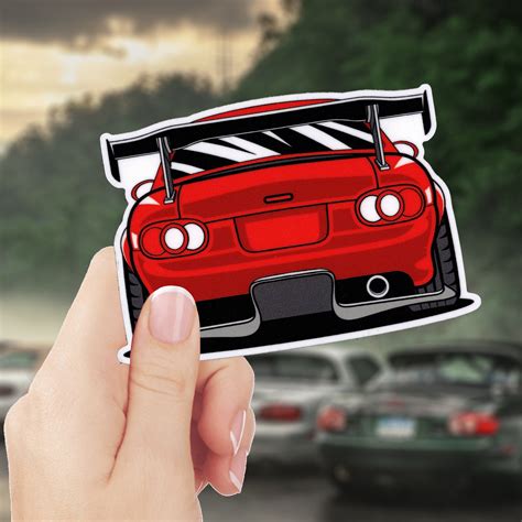 Paper & Party Supplies Cute Car Decal Sticker NA Eunos Sticker ...