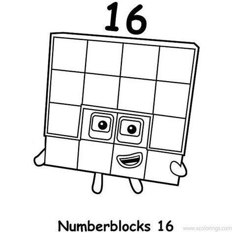 Numberblocks Coloring Pages 6 7 8 9 10 - XColorings.com