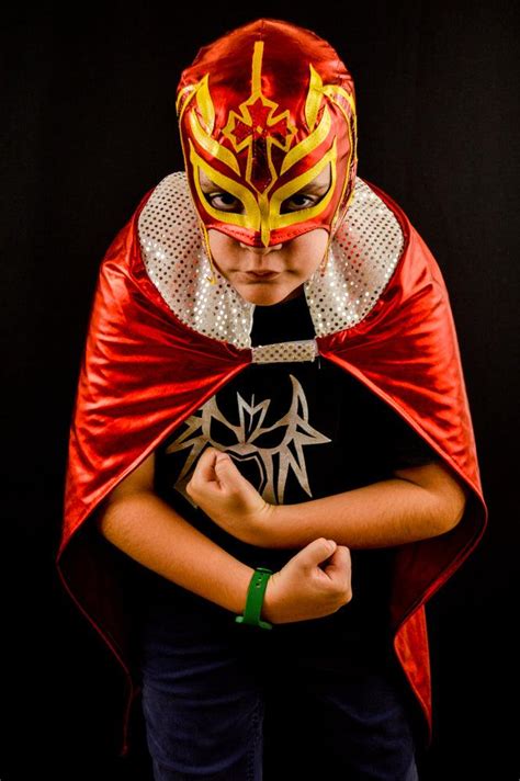 KID RED CAPE MEXICAN WRESTLING LUCHA LIBRE LUCHADOR HALLOWEEN COSTUME ...