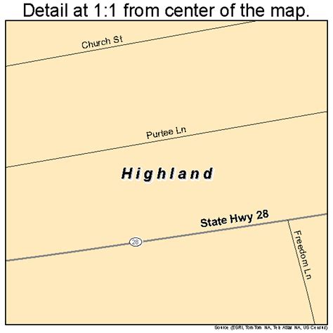 Highland Ohio Street Map 3935210