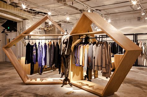 bloom design creates minimal interior for the fashion door flagship store