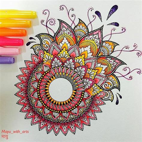 Pin by OTTO on DIBUJÓ | Mandala drawing, Mandala art lesson, Mandala art