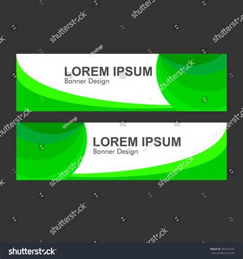 Green Abstract Banner Stock Vector (Royalty Free) 784210237 | Shutterstock