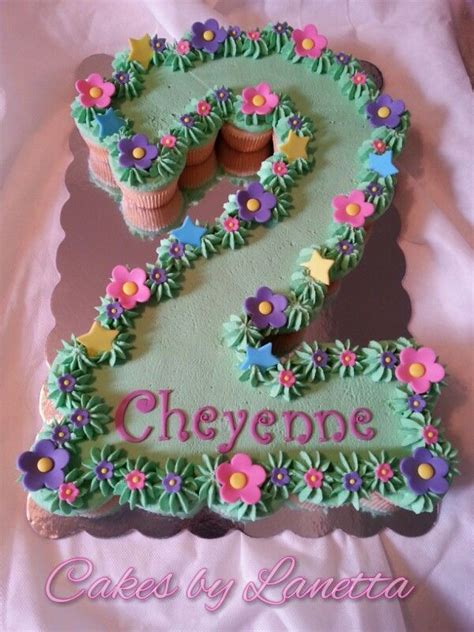 Birthday Cakes - Number 2 Cupcake Cake 2 Year Old Birthday Cake, Birthday Cake Girls, 2nd ...