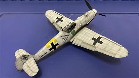 First attempt at Luftwaffe 'washable winter' camouflage: Eduard 1/48 Bf-109G-2 - Bf 109 winter ...