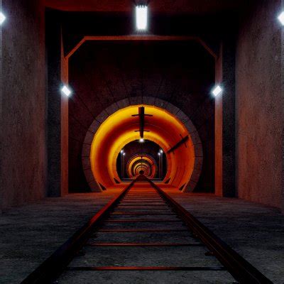 Railway Tunnel - 3D Model by murtazaboyraz