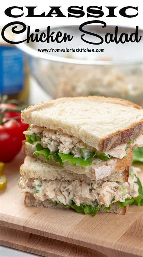 Classic Chicken Salad for Sandwiches | Valerie's Kitchen