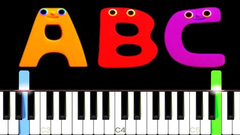 ABC Song [Easy Piano Tutorial] | SHEET MUSIC + MIDI 🔥 - YouTube