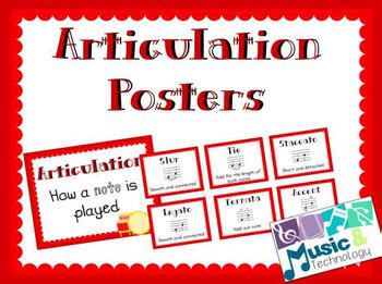 Elements of Music- Articulation Posters by Music and Technology | TpT