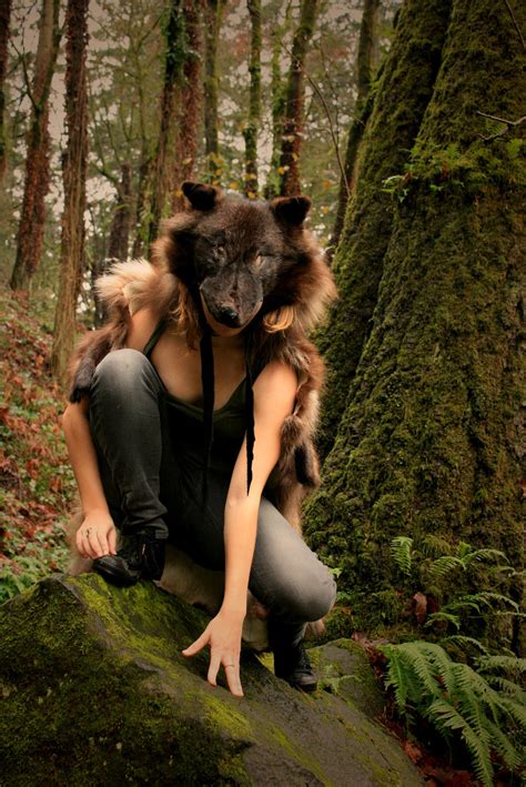 Black Wolf Skin Headdress by NaturePunk on DeviantArt