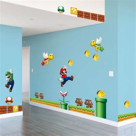 Super Mario vinyl wall sticker for kids bedroom decor | Etsy in 2020 ...