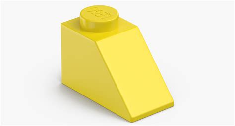 Lego brick 2x1 slope model - TurboSquid 1409403