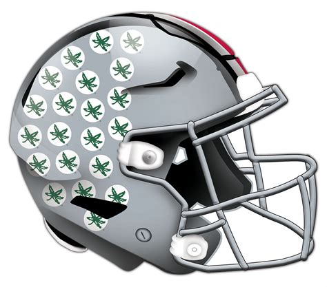 Ohio State Buckeyes Authentic Helmet Cutout 24" Wall Art