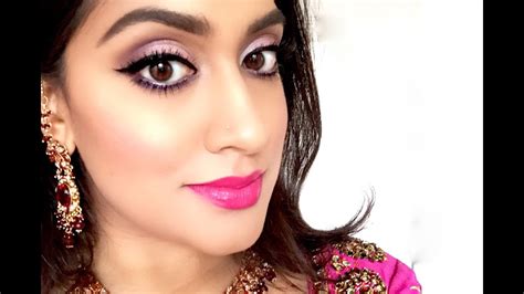 Indian Wedding/Special Occasion Makeup | Purples & Pinks | Brown Girl Magazine - YouTube