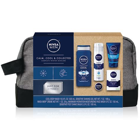 NIVEA Men - Cool, Calm and Collected Dopp Bag - 5 piece Gift Set ...