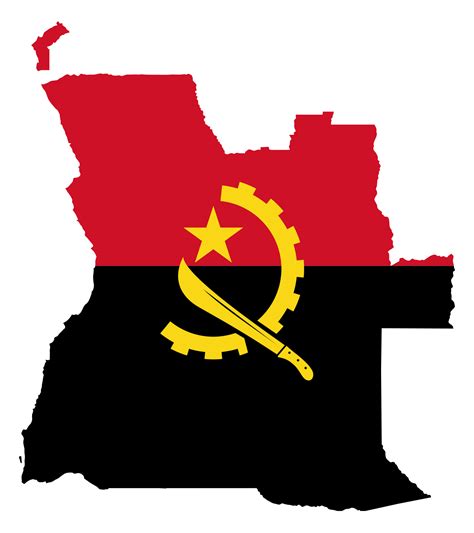 Angola Flag Map Clip Art Image - ClipSafari