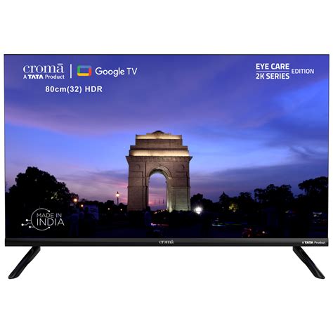 Croma 80 cm (32 inch) HD Ready LED Smart Google TV with A Plus Grade Panel (2023 model) - Price ...