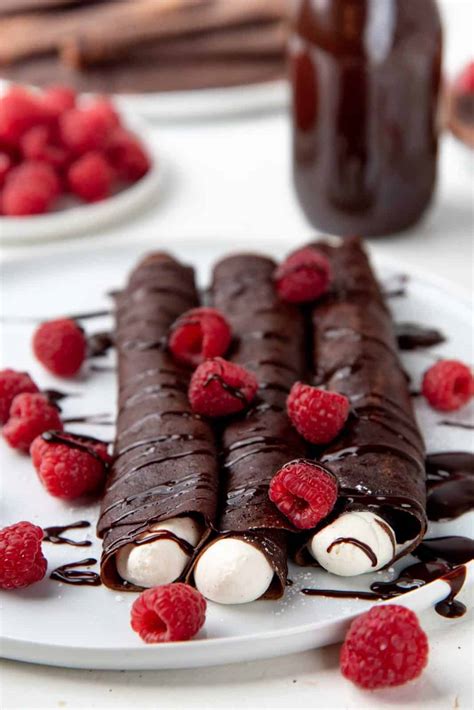 Perfect Chocolate Crepes - The Flavor Bender