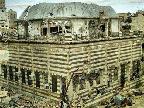 Remains of the Khalid ibn Walid Mosque in Homs, Syria. : islam