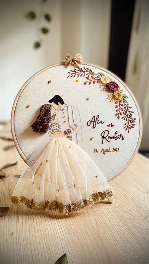 Personalised Premium Hoop by Knot Your Type😍 | Wedding crafts diy, Wedding embroidery hoop, Diy ...