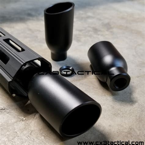 .308 Slant Muzzle Brake Compensator 5/8-24 TPI Slant Cut Comp 7.62x51 ...