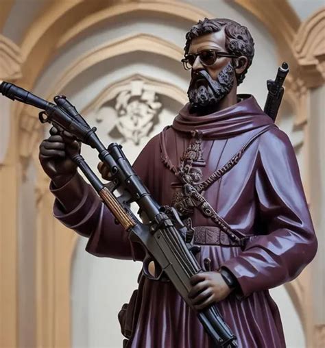 St. Francis Xavier statue standing tall and heroic w... | OpenArt