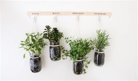 Spring DIY: Hanging Mason Jar Herb Garden | The Bay Club Blog