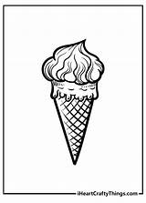 Ice Cream Scoop Coloring Page sketch template