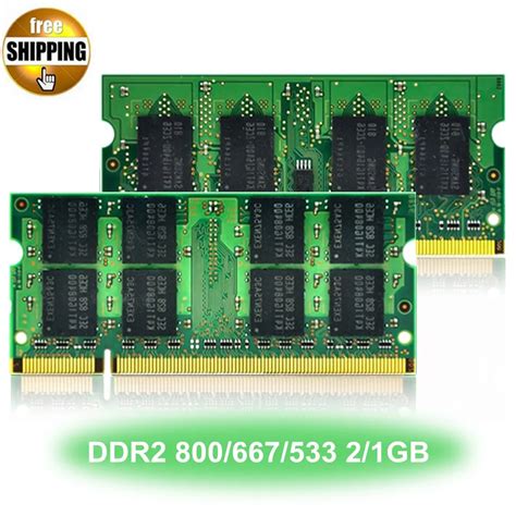 Laptop Memory Module Ram SDRAM DDR 2 DDR2 800 667 533 MHz 200 PIN 2/1GB SO DIMM PC2 6400 5300 ...