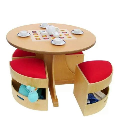 Kids toy | Modern kids table, Kids table chair set, Kids table with storage