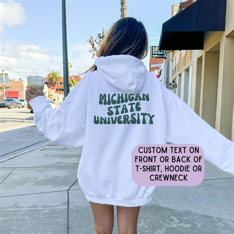 Custom College Hoodie, Custom University Sweatshirt, Personalized Retro Design University ...