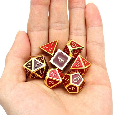 Heat Sensitive Metal DND Dice Set Color Changes by Temperature - Etsy