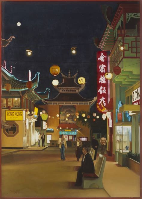 Chinatown - Los Angeles 1980 Painting by gregory west | Saatchi Art