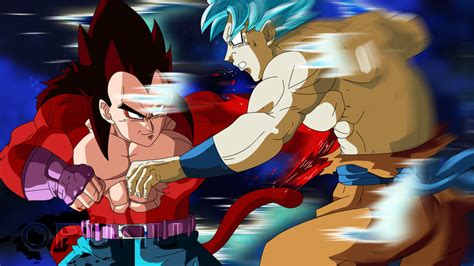 Vegeta Ssj4 vs Goku Ssgss by opunu on DeviantArt