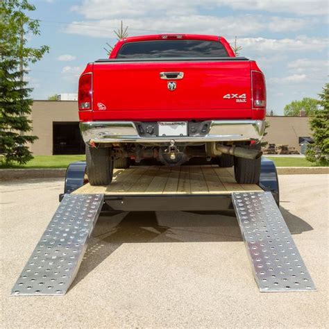 EZ Traction Aluminum Plate End Car Trailer Ramps - 5,000 lb per axle ...