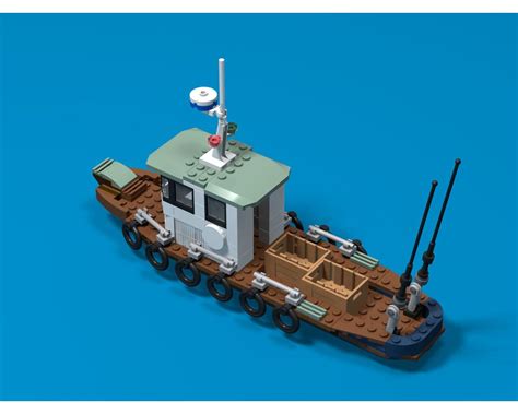 LEGO MOC Fishing Boat by PsiborgVIP | Rebrickable - Build with LEGO