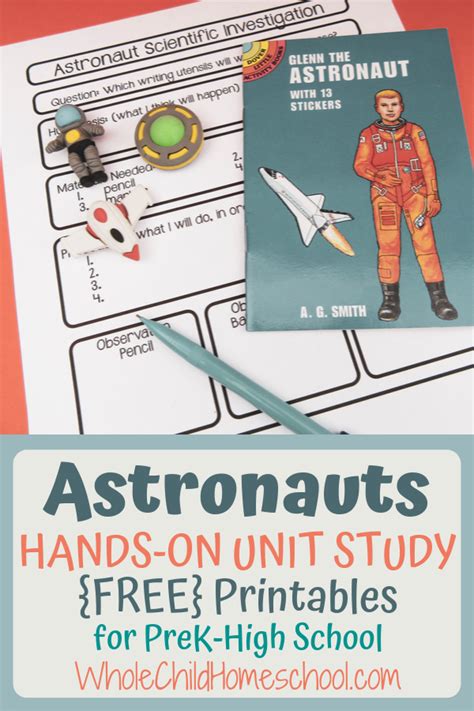 Astronaut Family School Unit Study | Study unit, Astronaut activities ...