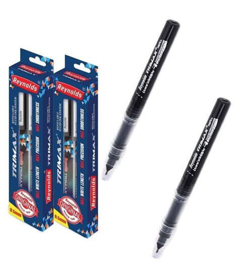 Reynolds Trimax Pen (Black) - Pack of 2with 2 Refill: Buy Online at Best Price in India - Snapdeal