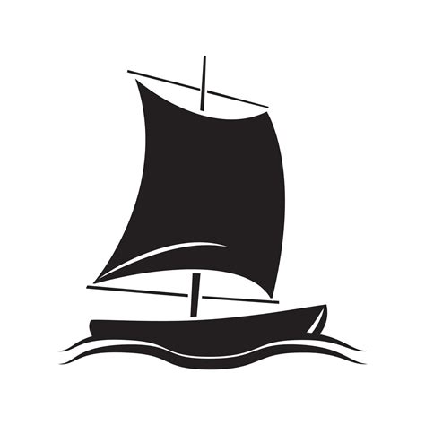 Boat symbol black illustration 20122361 Vector Art at Vecteezy