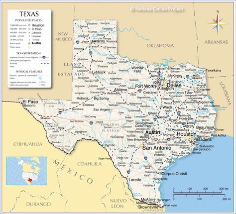 Texas Cities And Towns • Mapsof - Map Of Texas Cities And Towns ...