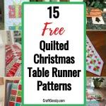 Free Braided Quilted Table Runner Pattern – Quilting