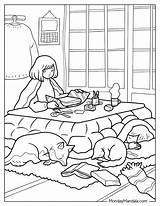 20 Cozy Coloring Pages Free PDF Printables sketch template